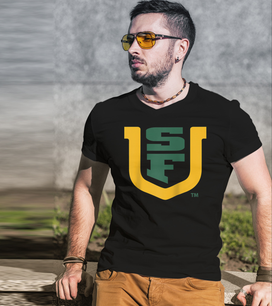 University Of San Francisco Dons NCAA SF Logo PPSNU031 Rag T-Shirt