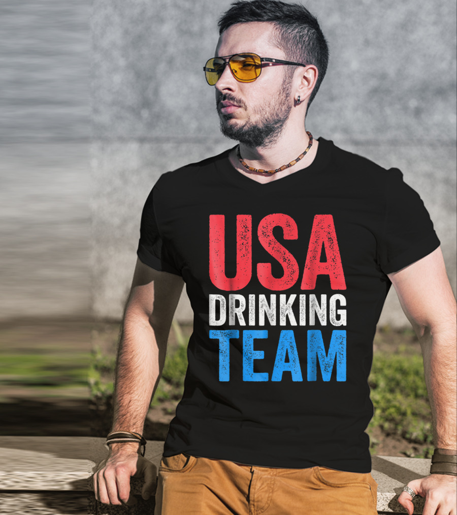 USA Drinking Team Fourth Of July T-Shirt
