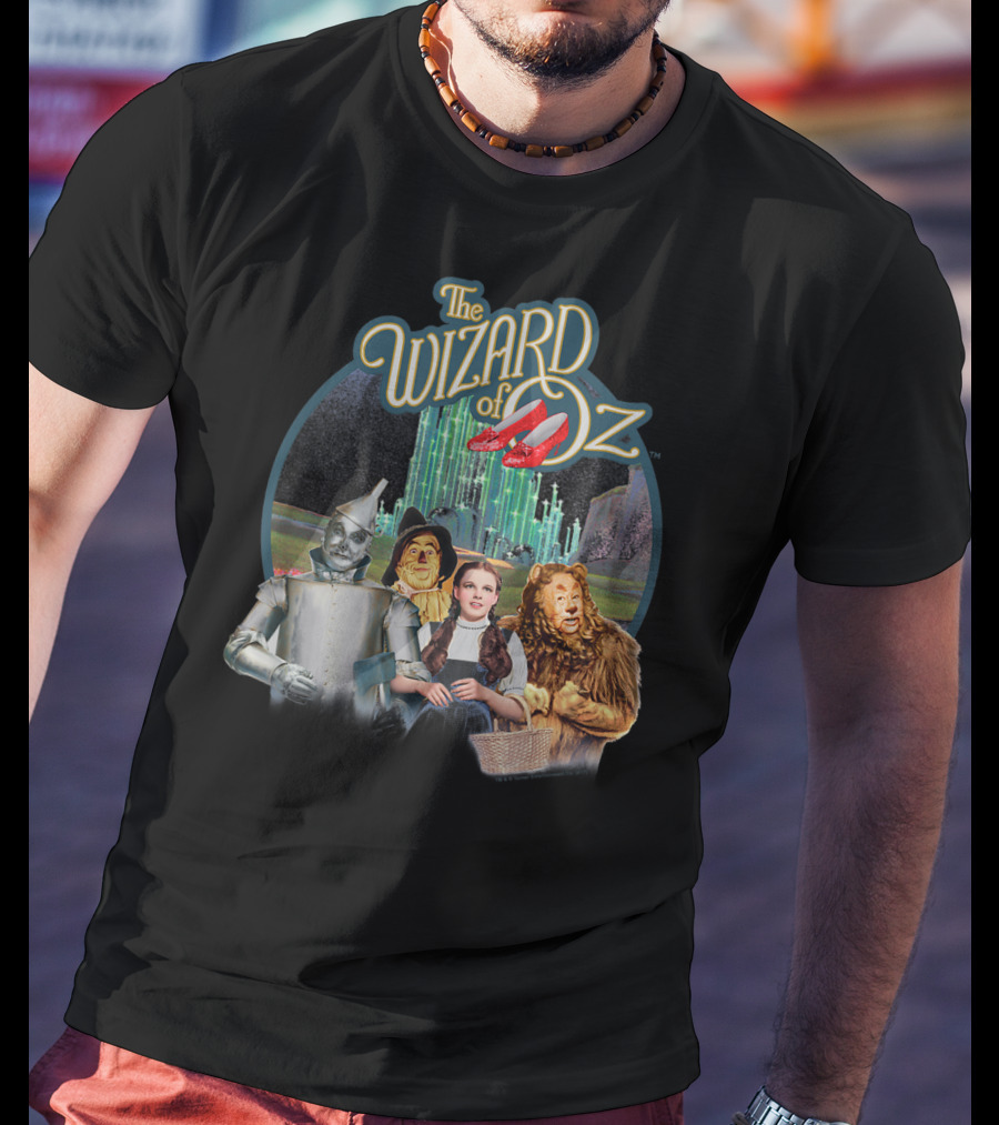 The Wizard Of Oz Dorothy Tin Man Scarecrow Cowardly Lion Emerald City T-Shirt