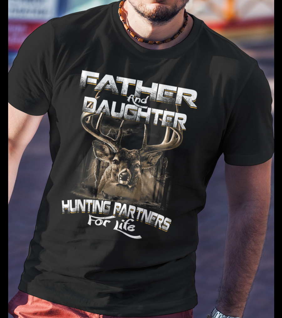 Father And Daughter Hunting Partners For Life With Deer T-Shirt