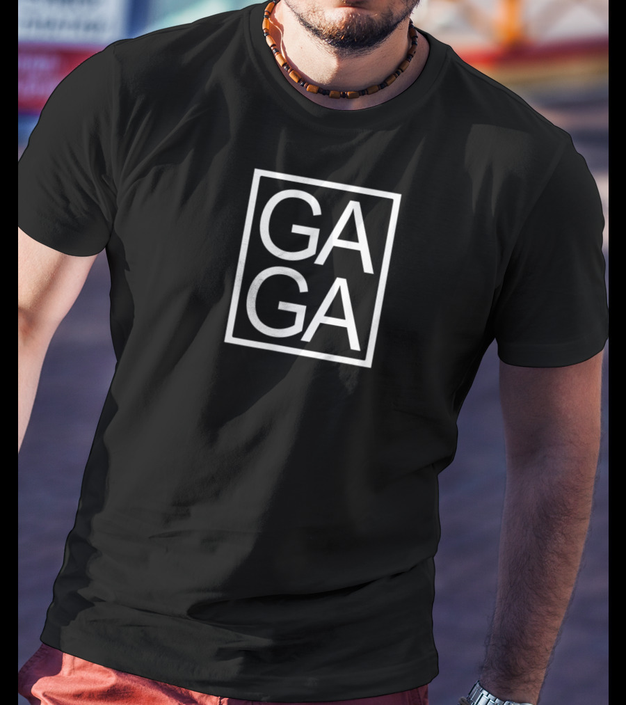 GAGA Novelty Unique Graphic GA GA Box T-Shirt