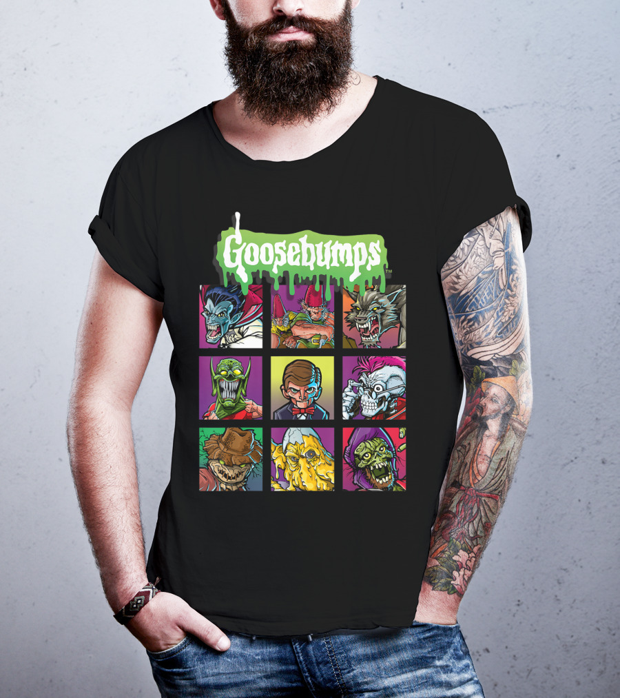 Goosebumps Iconic Monsters Yearbook Portrait Collection T-Shirt