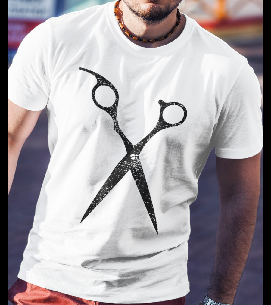 Hairdresser Barber Shop Hairsty Scissors T-Shirt