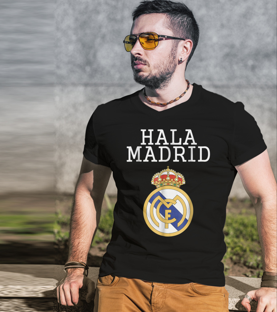 Hala Madrid Real Madrid CF Crest With Crown T-Shirt
