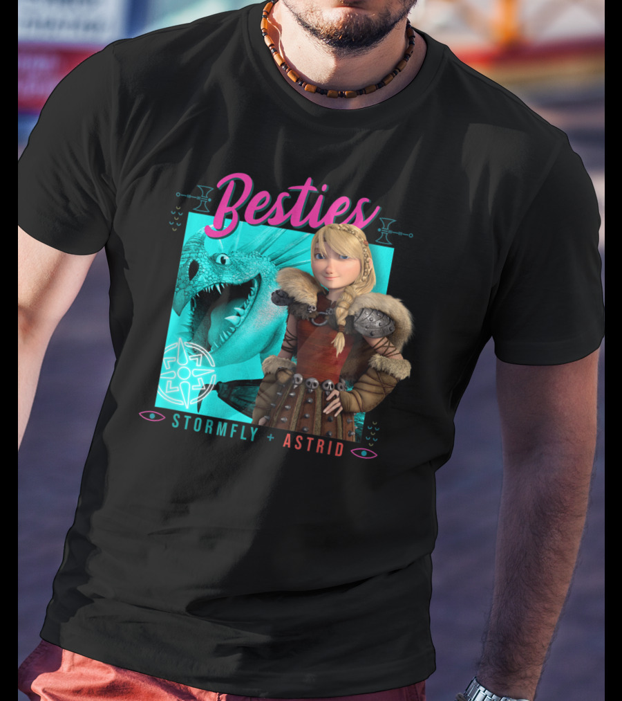 Besties Stormfly + Astrid How To Train Your Dragon 3 Hidden World T-Shirt