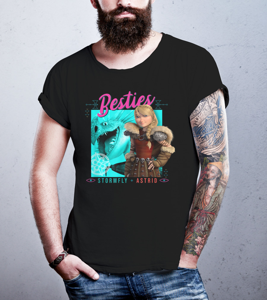 Besties Stormfly + Astrid How To Train Your Dragon 3 Hidden World T-Shirt