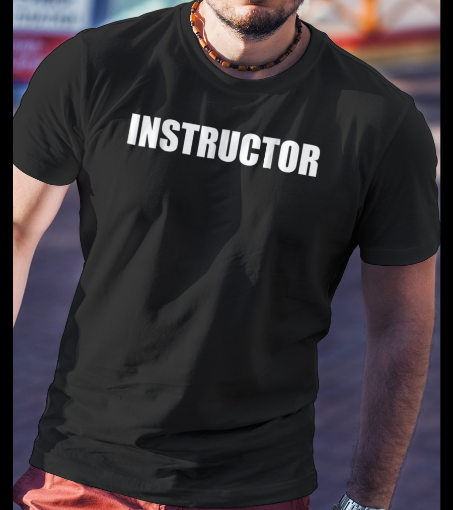 Instructor 2 Sided Front And Back Print T-Shirt