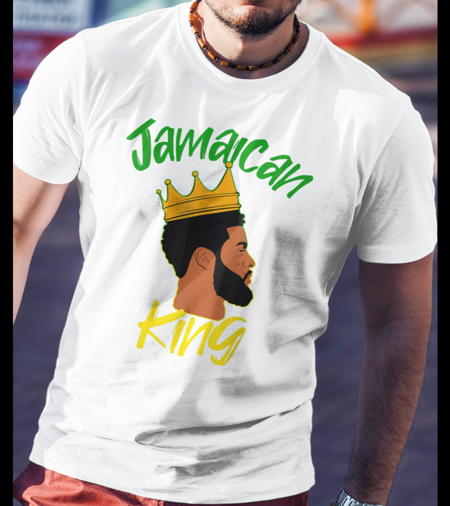 Jamaican King Proud And Independent Black King T-Shirt