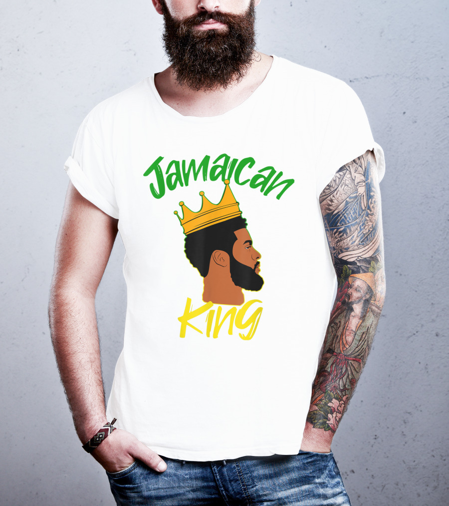 Jamaican King Proud And Independent Black King T-Shirt