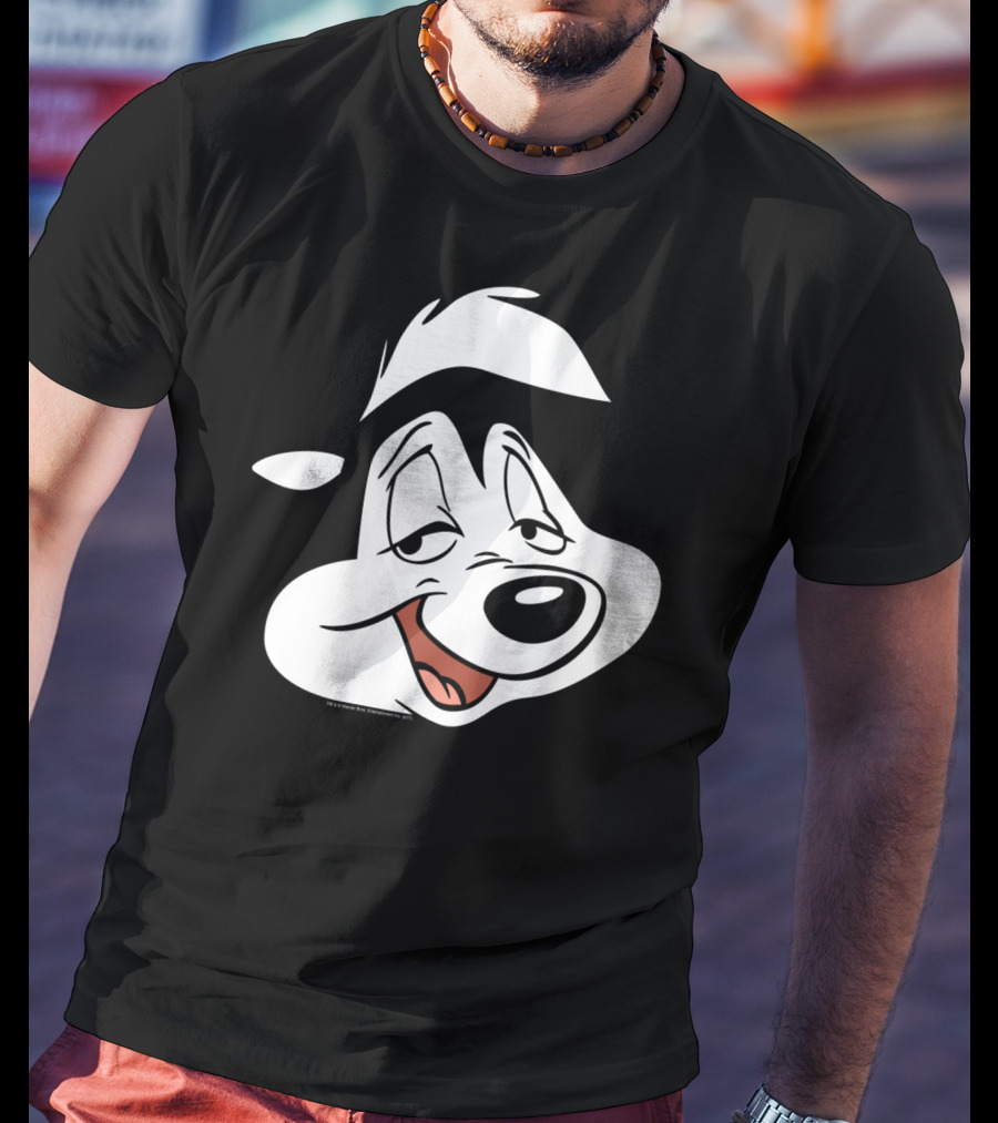 Looney Tunes Pepe Le Pew Face Character Classic T-Shirt