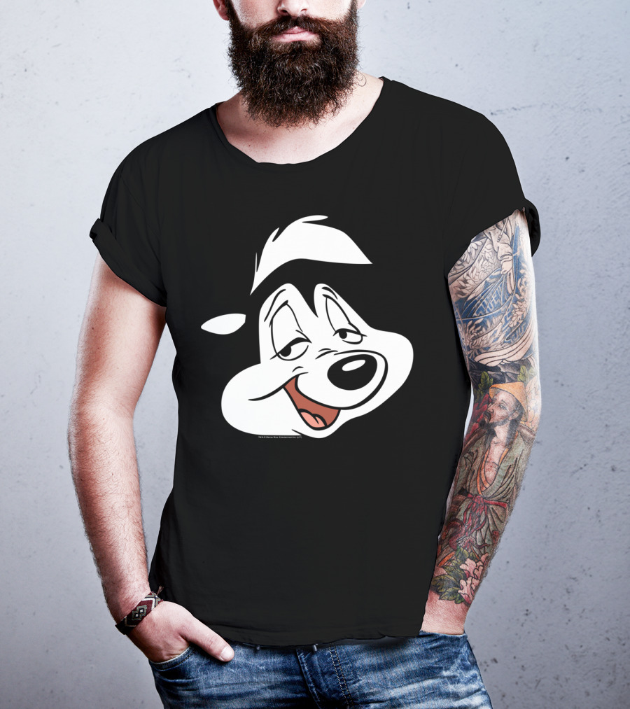 Looney Tunes Pepe Le Pew Face Character Classic T-Shirt