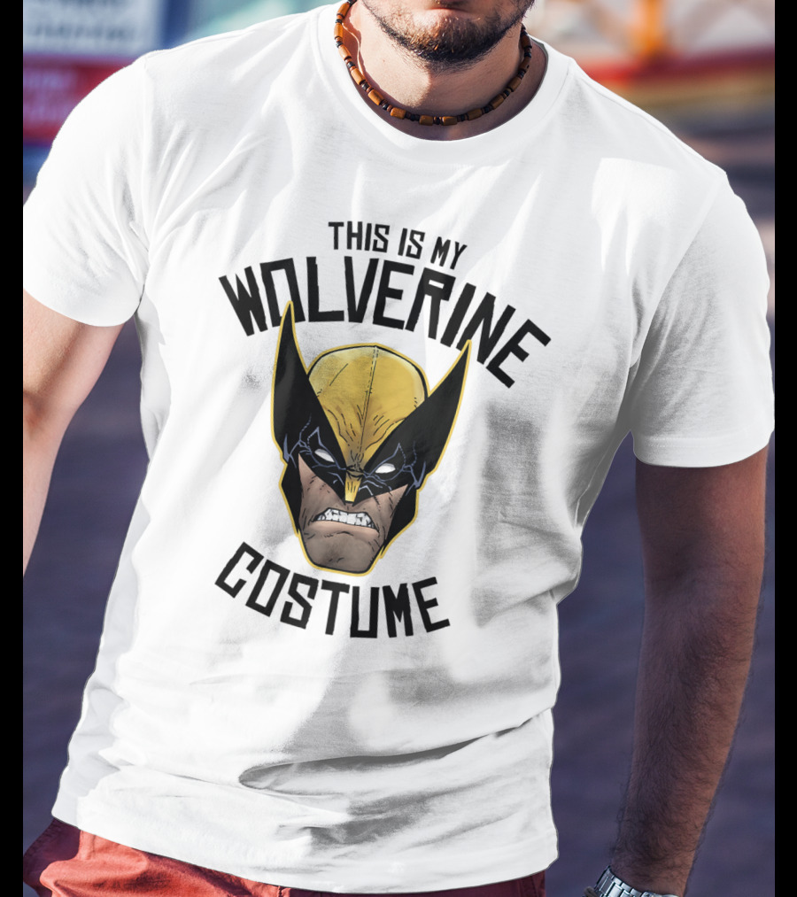 Marvel Wolverine This Is My Costume Head Shot T-Shirt