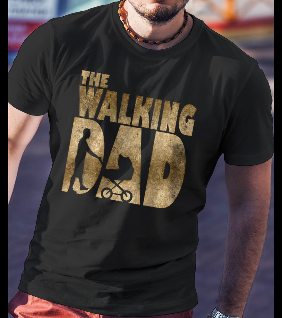 The Walking Dad Mens New Parent Stroller T-Shirt
