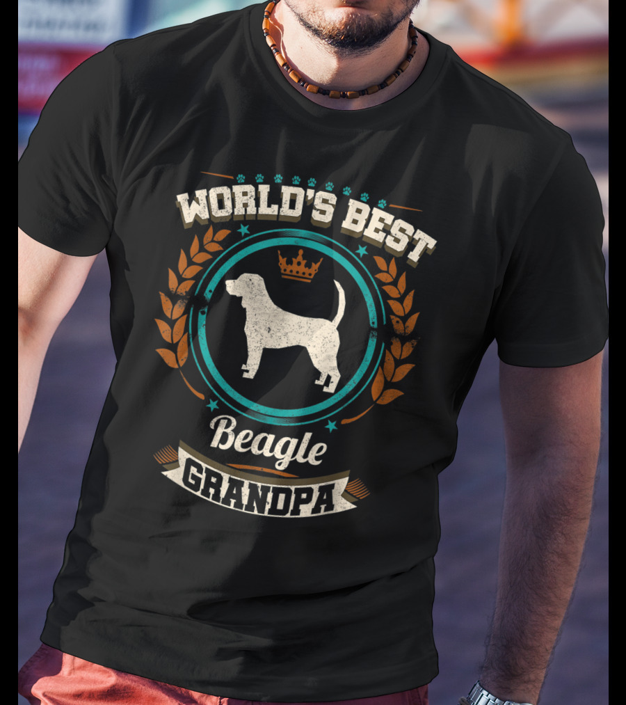 World's Best Beagle Grandpa Granddog T-Shirt