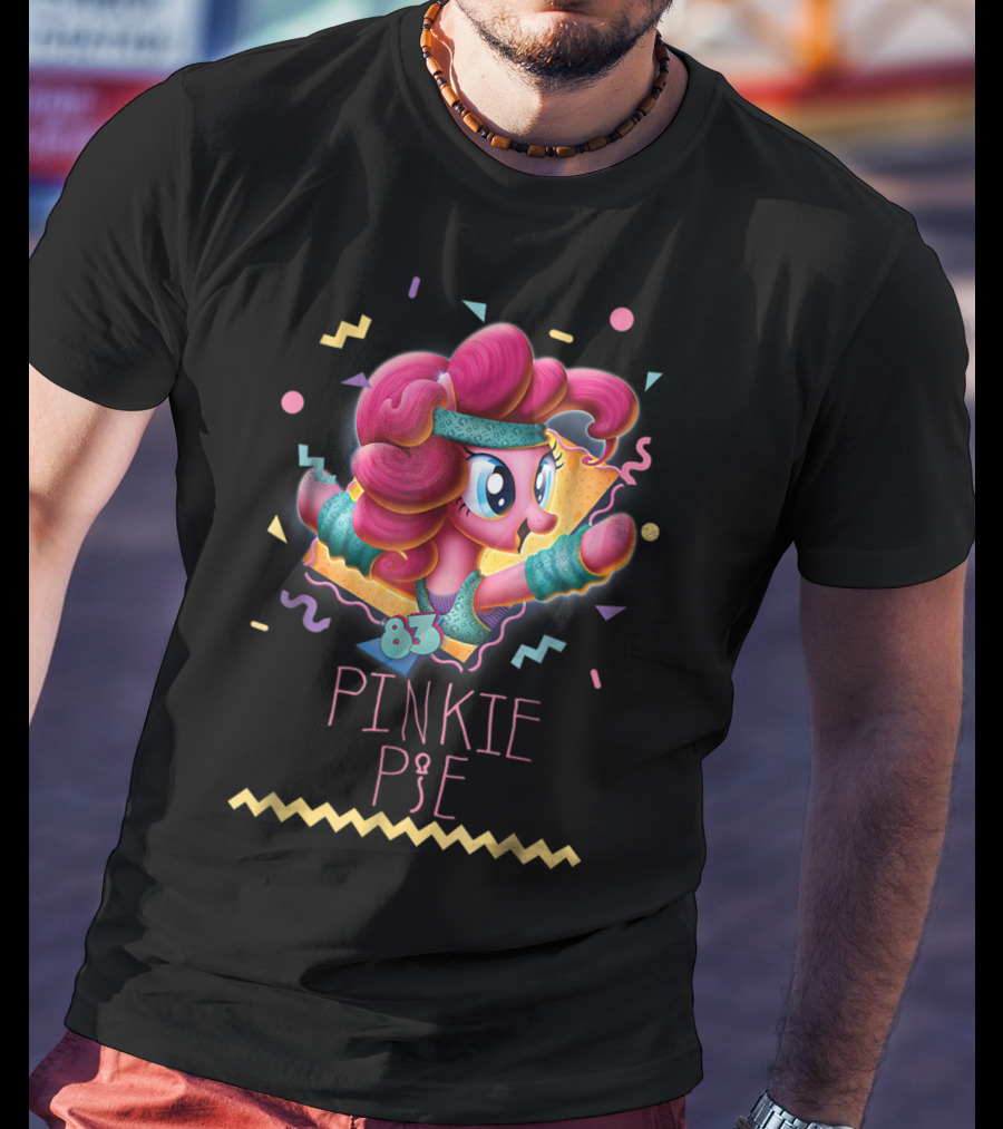 Pinkie Pie 83 Retro 80's Style My Little Pony T-Shirt