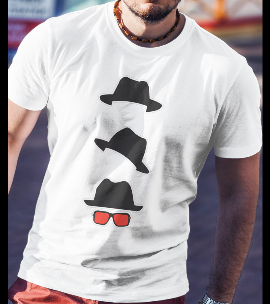 Name A More Iconic Trio With Classic Hats And Red Sunglasses T-Shirt