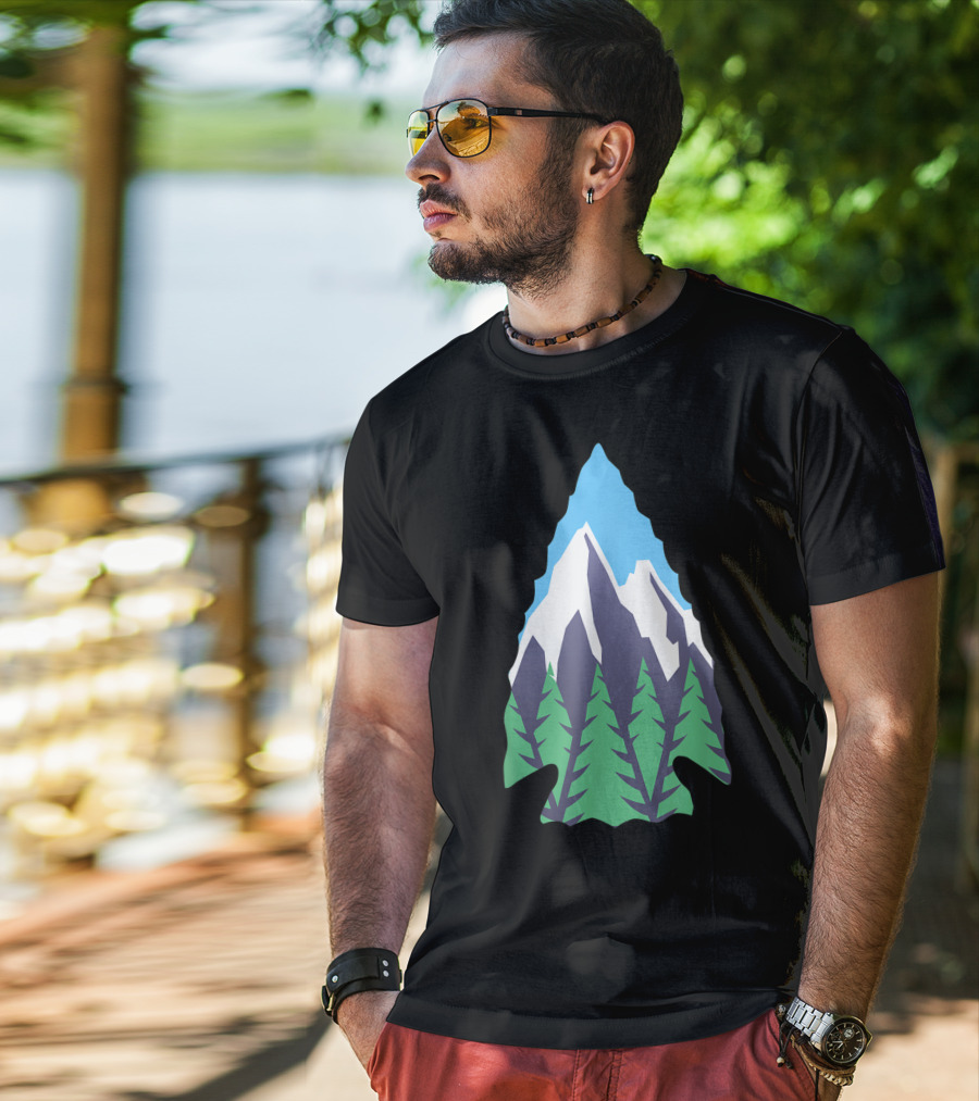 Nature Artifact Arrowhead Mountain Forest Hunter T-Shirt