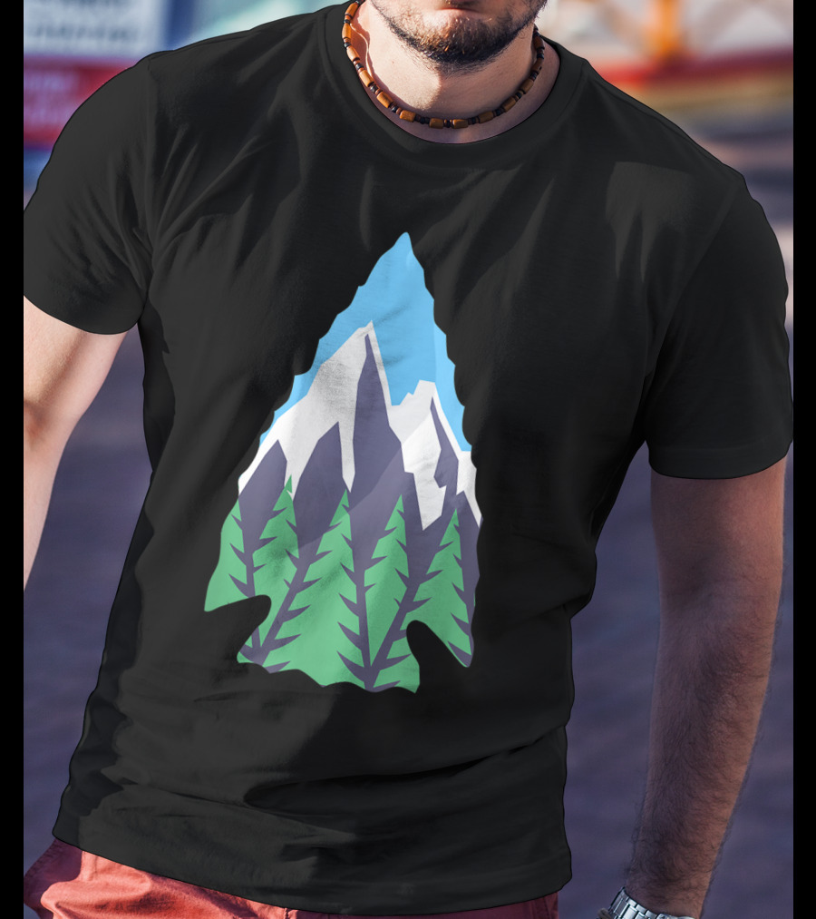 Nature Artifact Arrowhead Mountain Forest Hunter T-Shirt