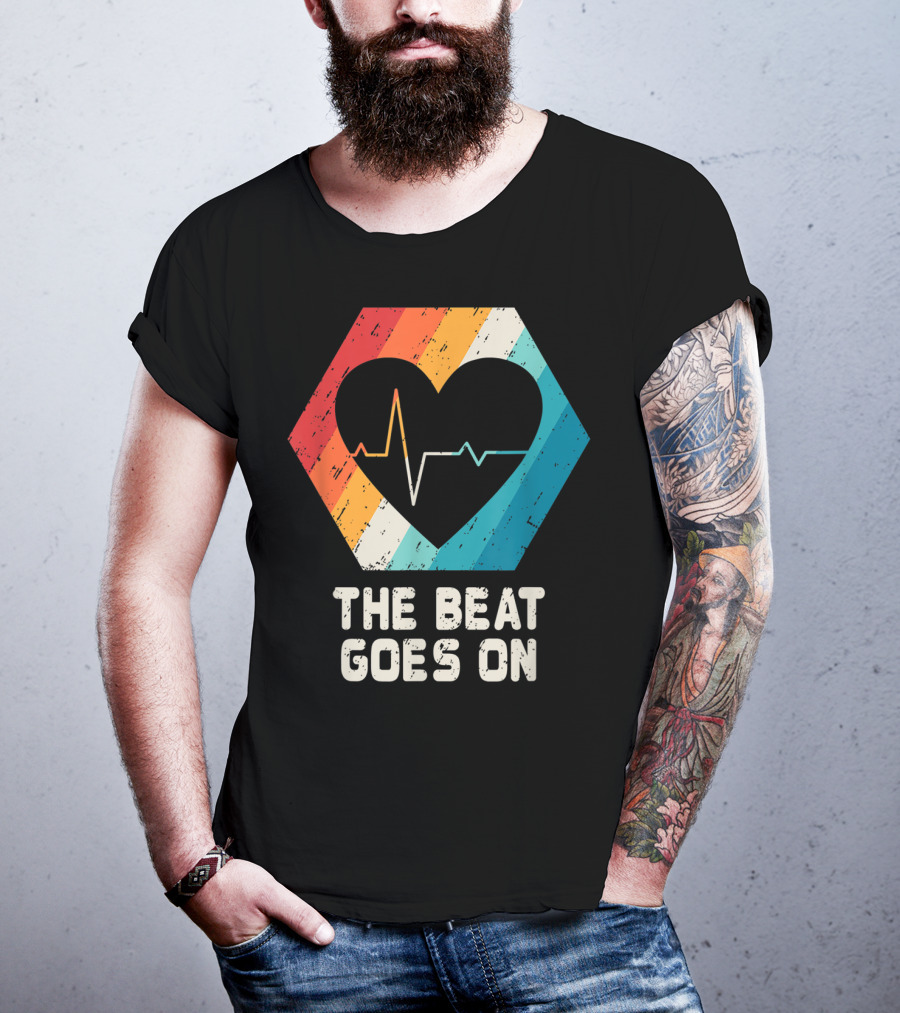The Beat Goes On Open Heart Surgery Survivor Post Attack Reco T-Shirt