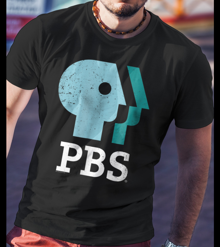 PBS Distressed Sky Mint Pistachio T-Shirt