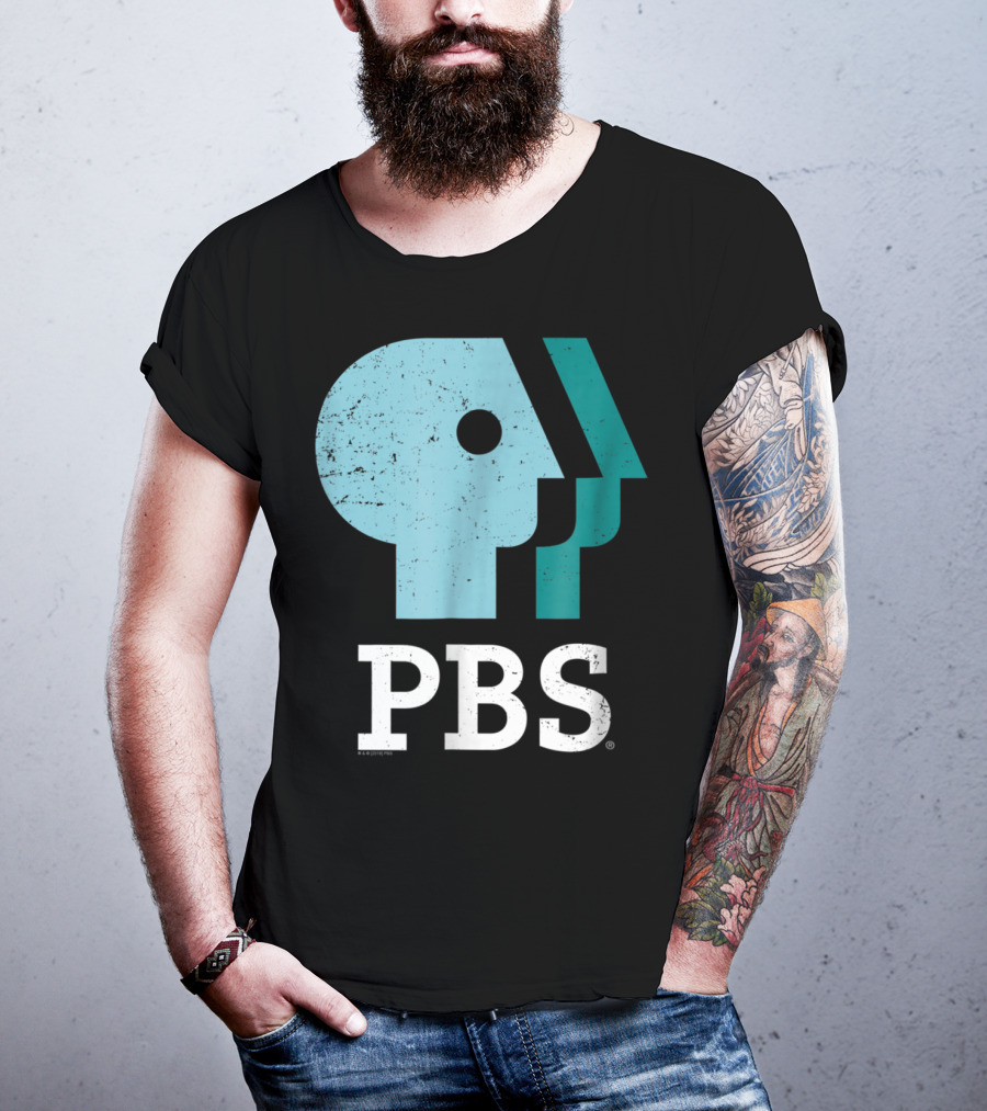 PBS Distressed Sky Mint Pistachio T-Shirt