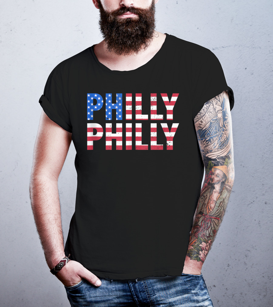 Philly Philly USA Flag T-Shirt