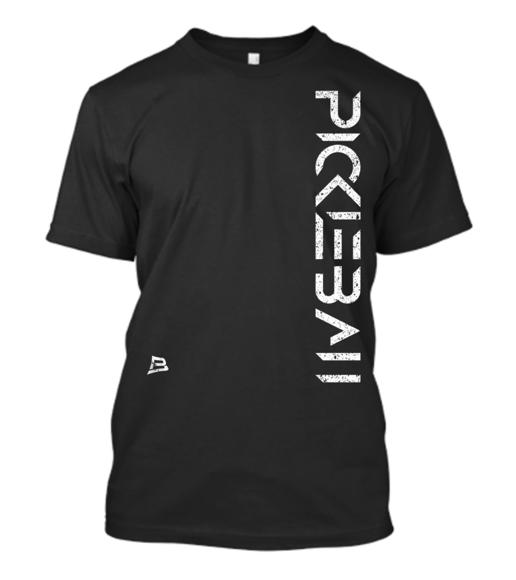 Pickleball Live Distressed Premium Fit White Text With Small T-Shirt