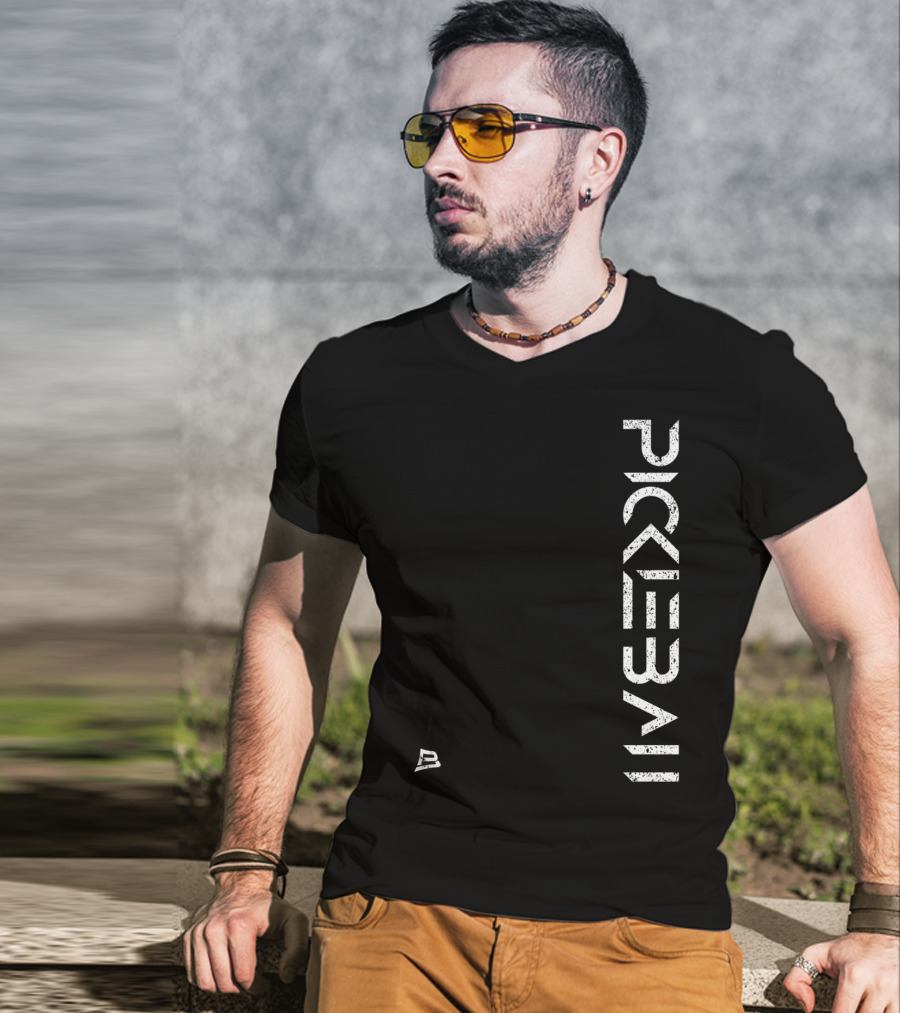 Pickleball Live Distressed Premium Fit White Text With Small T-Shirt