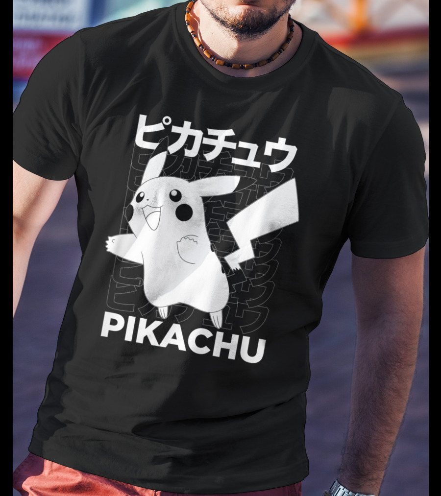 Pikachu Kanji Pokemon T-Shirt