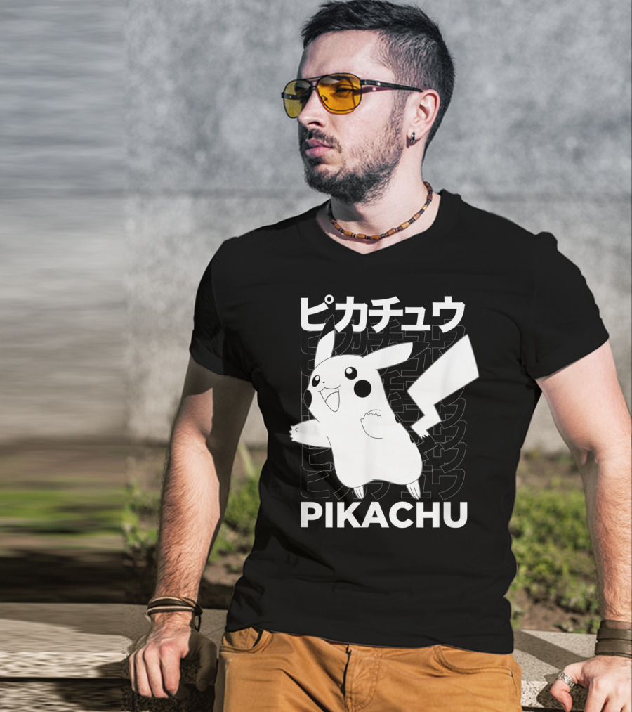 Pikachu Kanji Pokemon T-Shirt