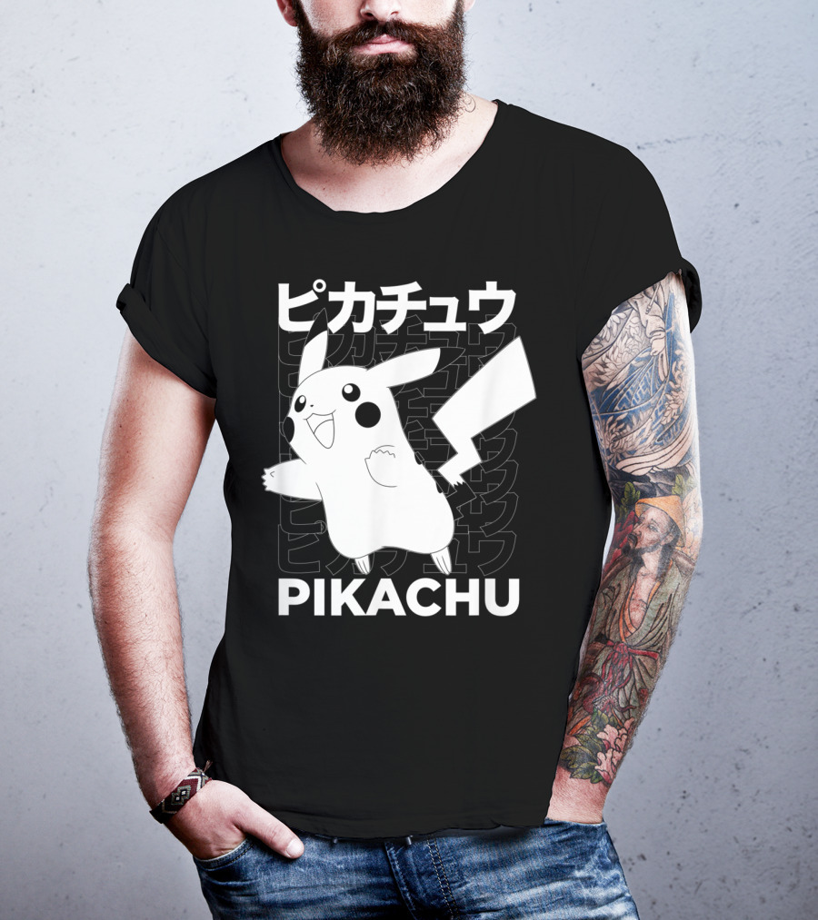 Pikachu Kanji Pokemon T-Shirt