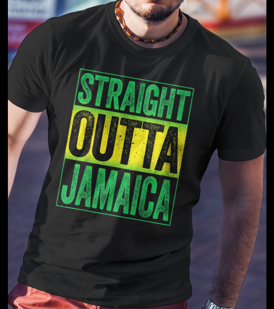 Straight Outta Jamaica Caribbean Party Vibes T-Shirt