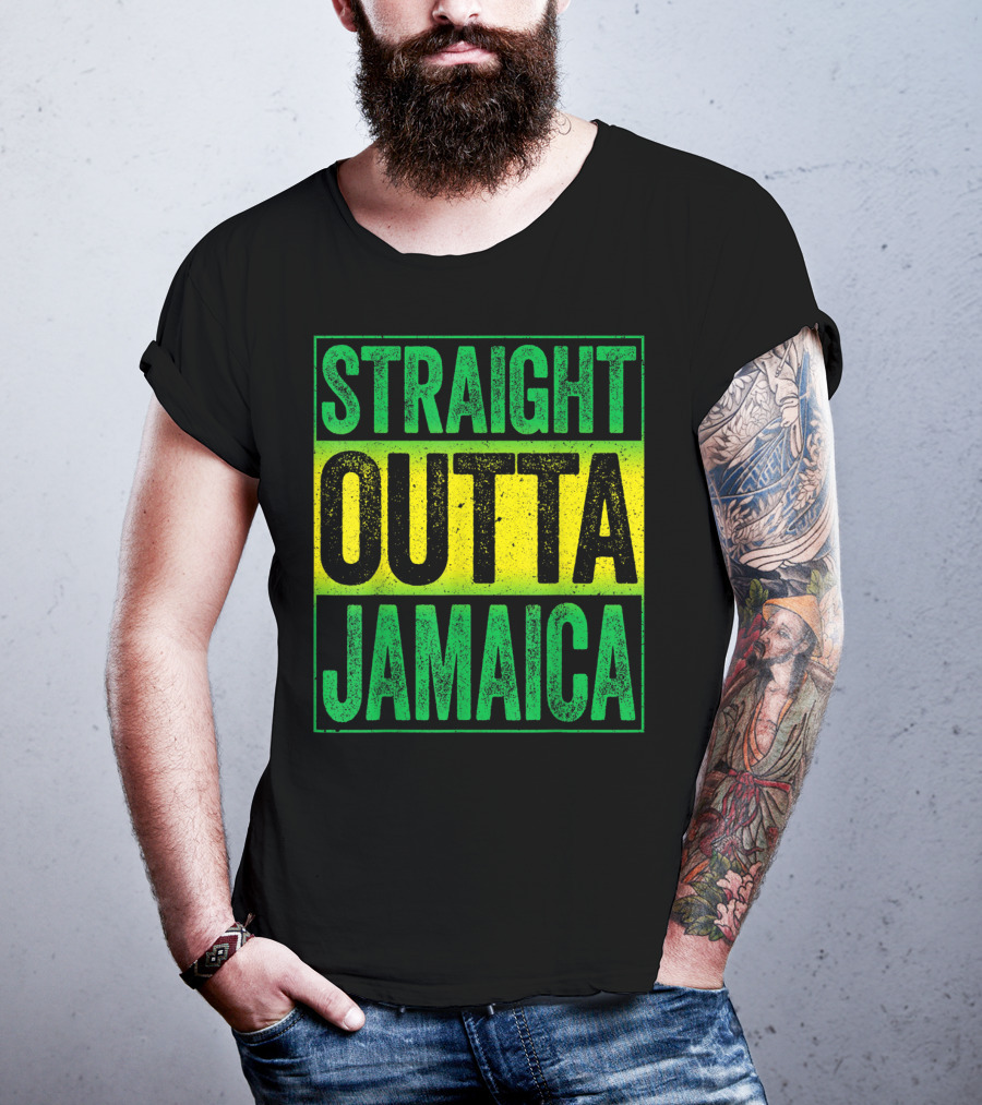Straight Outta Jamaica Caribbean Party Vibes T-Shirt