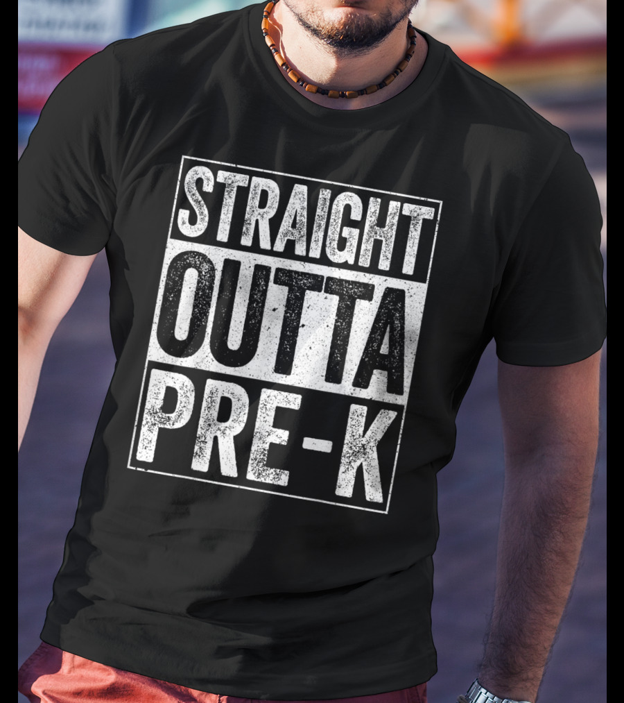Straight Outta Pre-K Preschool Graduation T-Shirt