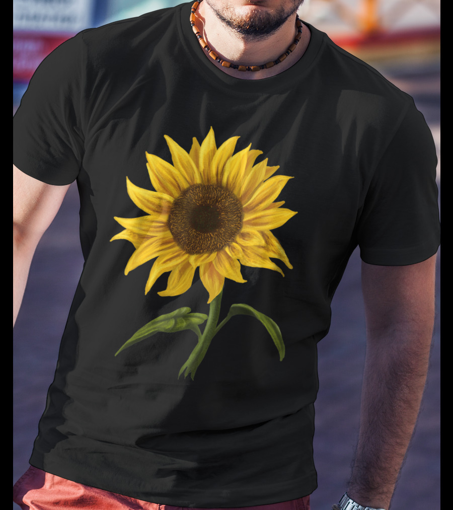 Sunflower Sunshine Watercolor Floral T-Shirt