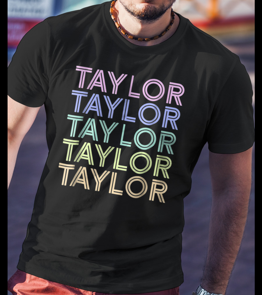 Taylor Sweet Candy Heart Vintage Love Rainbow Pastel Tayl T-Shirt