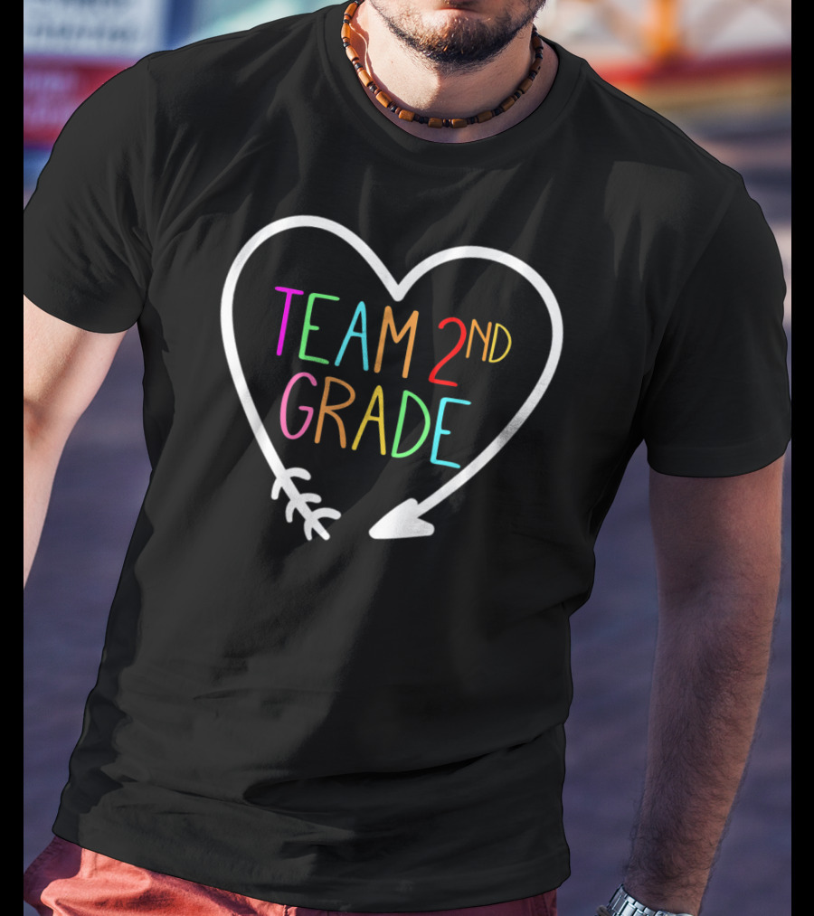 Team 2nd Grade Heart Arrow T-Shirt