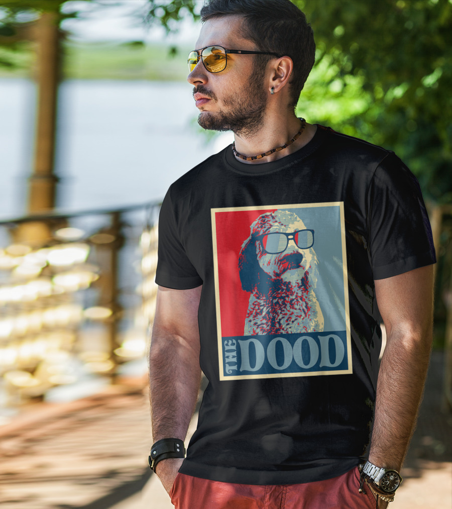 The Dood Goldendoodle Doodle Mom And Dood Dad Retro T-Shirt