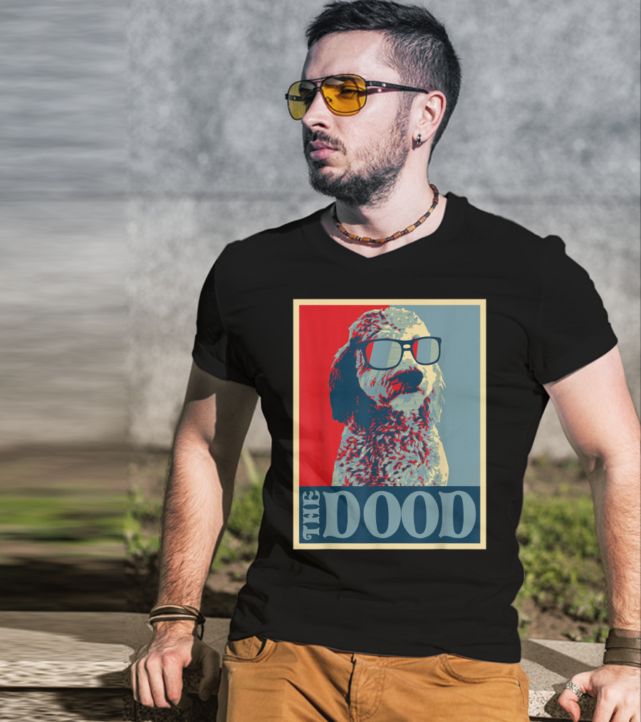 The Dood Goldendoodle Doodle Mom And Dood Dad Retro T-Shirt