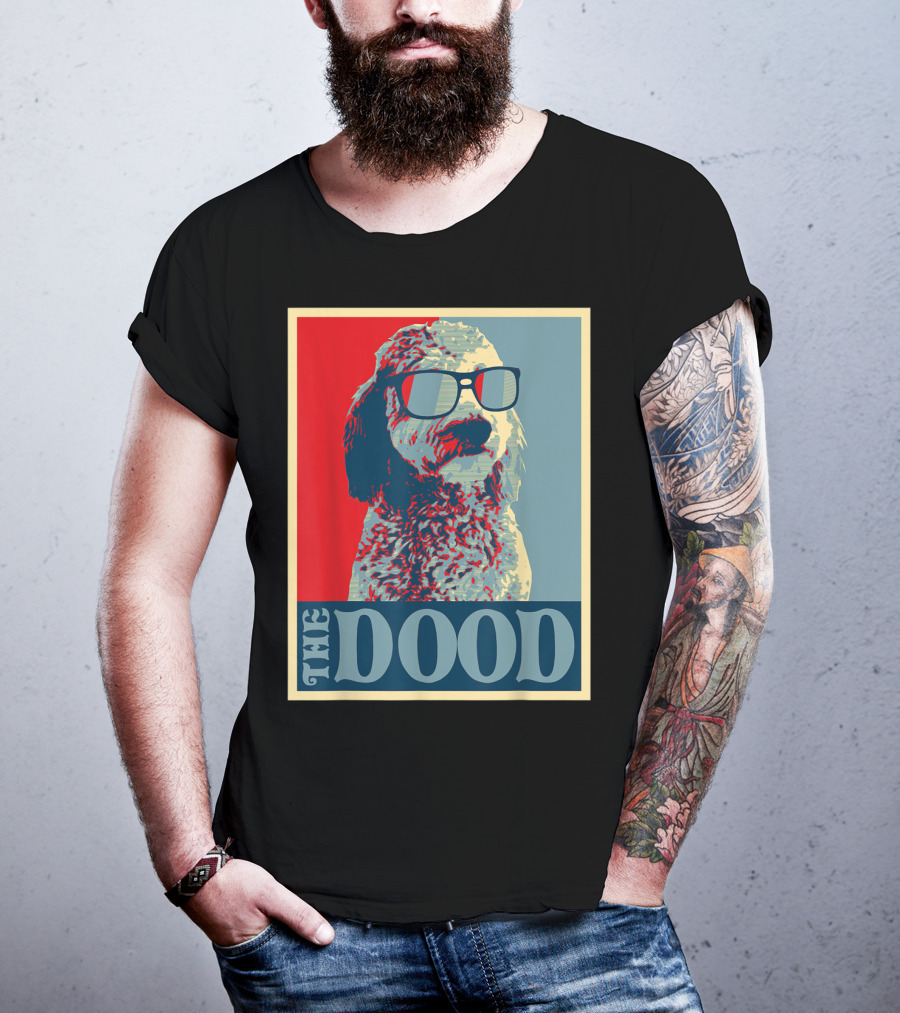 The Dood Goldendoodle Doodle Mom And Dood Dad Retro T-Shirt