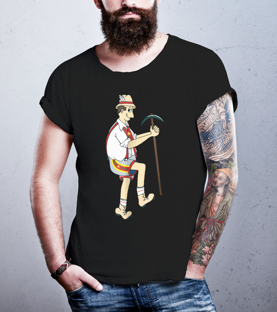 Yodely Guy The Price Is Right Cliff Hangers Game Character Bavarian Lederhosen T-Shirt