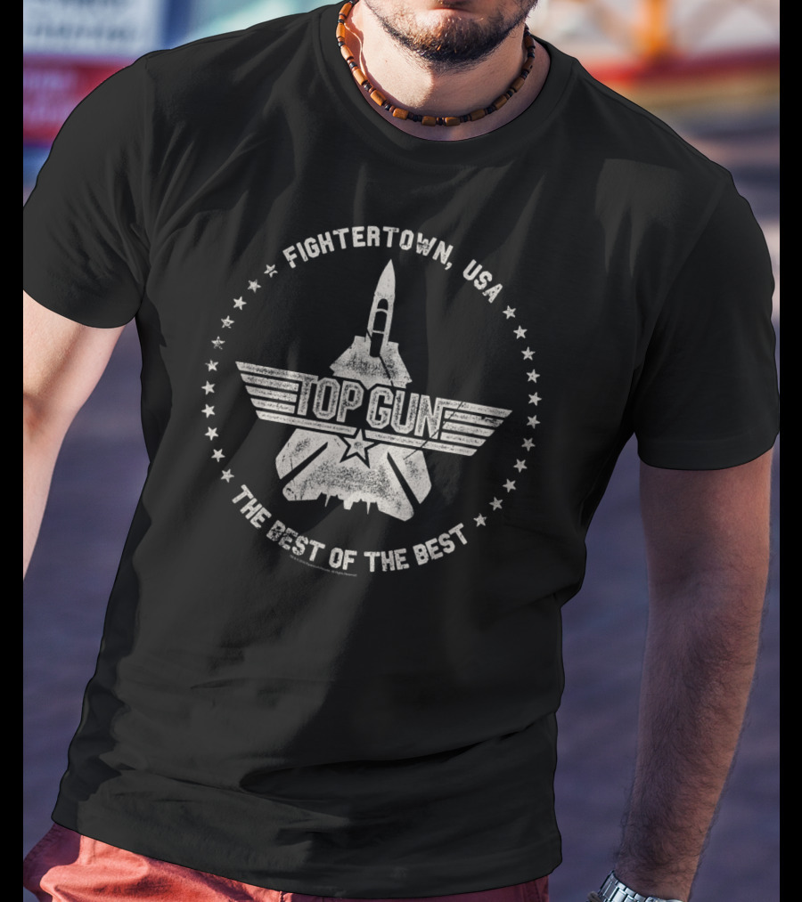 Fightertown USA Top Gun The Best Of The Best Circle T-Shirt