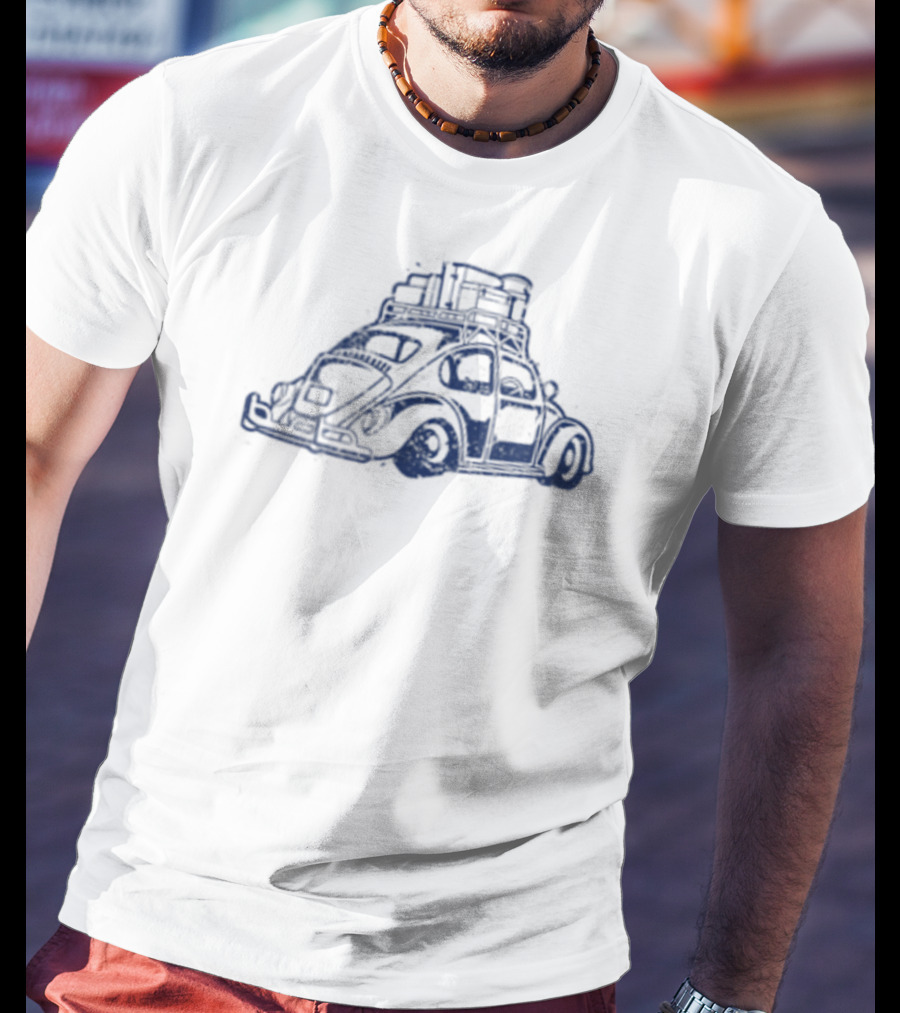 Vee Dub California Beach Bug Vintage Travel Adventure T-Shirt