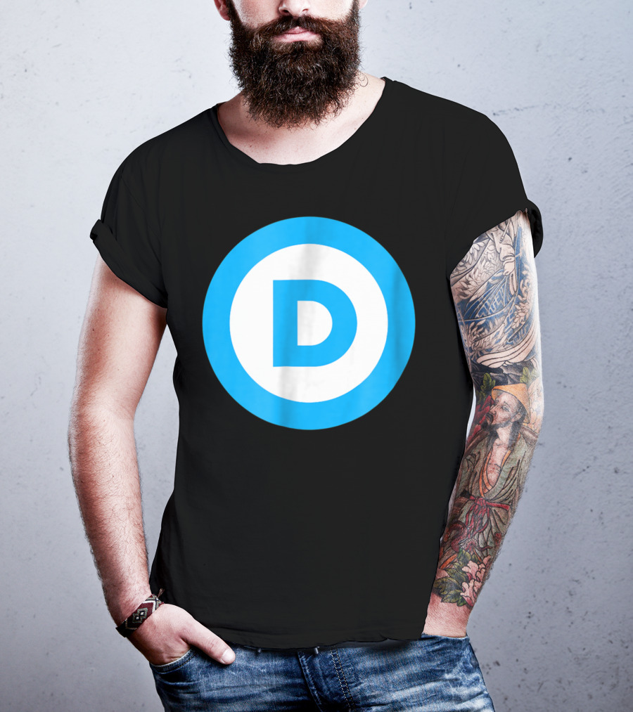 Vote Elect Democrat Freedom D Circle T-Shirt