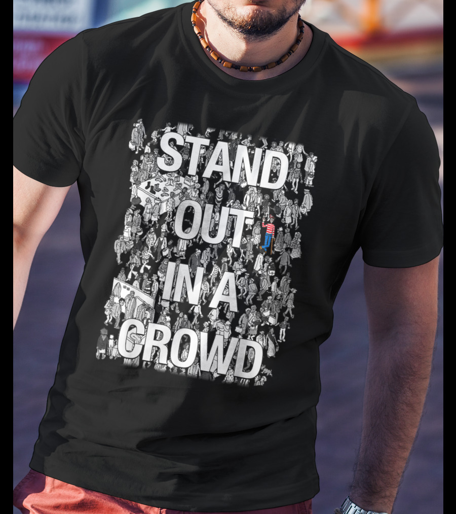 Stand Out In A Crowd Where's Waldo Iconic Search Puzzle T-Shirt
