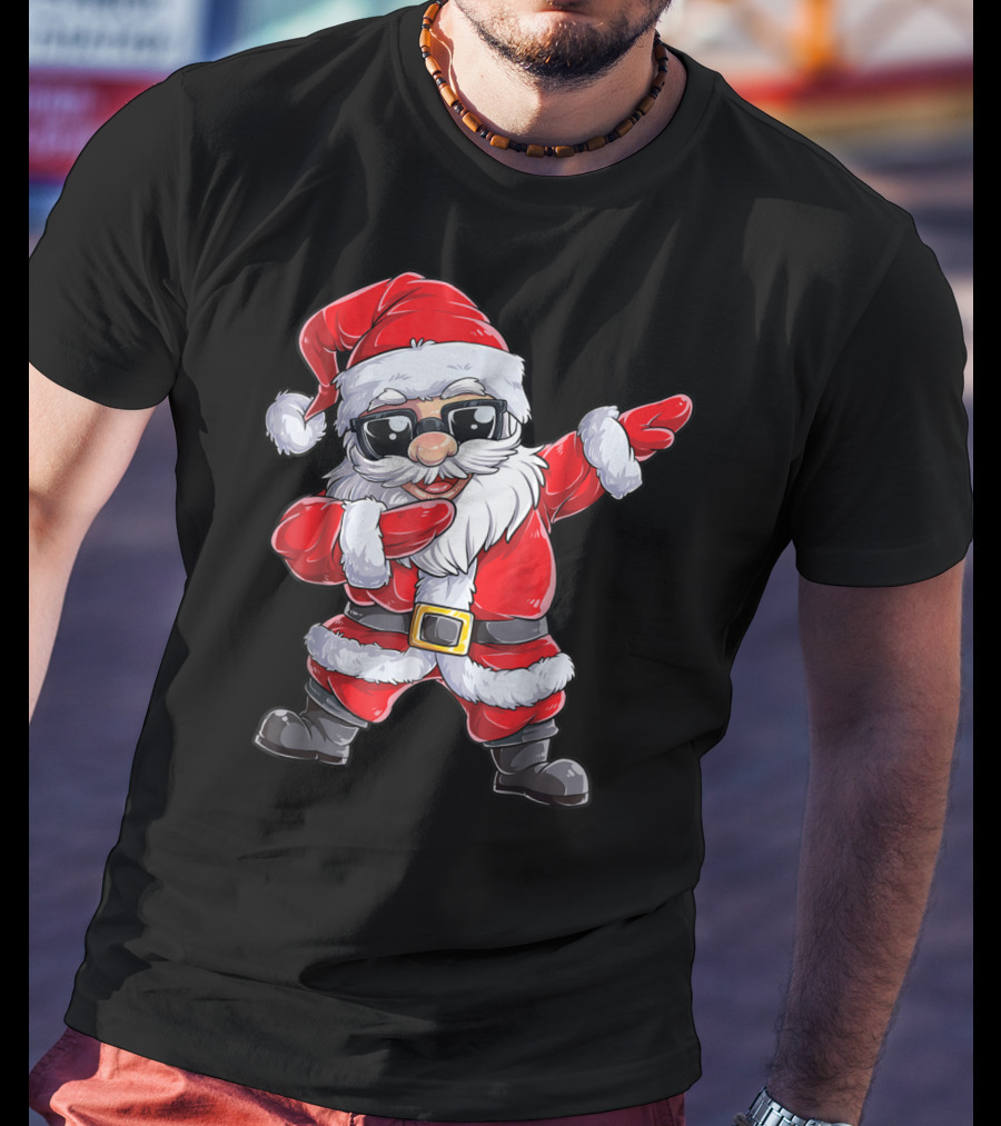 Santa Dab With Sunglasses Joyful Holiday T-Shirt