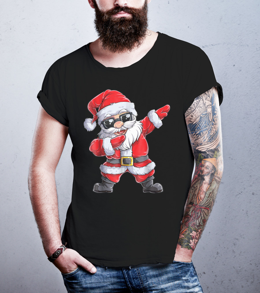 Santa Dab With Sunglasses Joyful Holiday T-Shirt