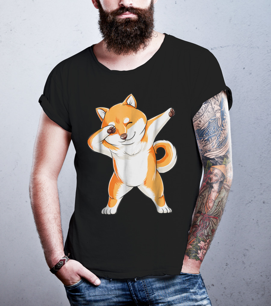 Dabbing Shiba Inu Dog Puppy Animal Lover T-Shirt