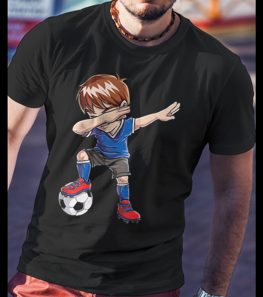 Dabbing Soccer Player With Ball T-Shirt