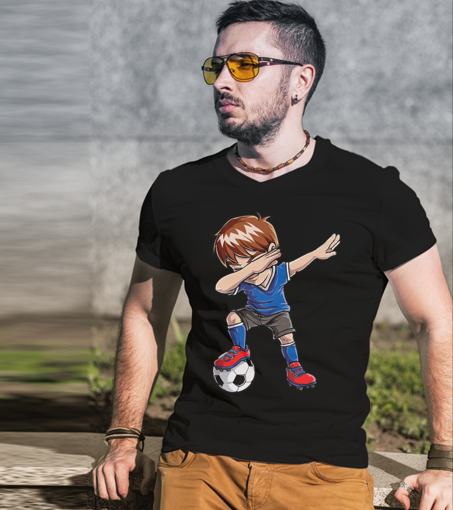 Dabbing Soccer Player With Ball T-Shirt
